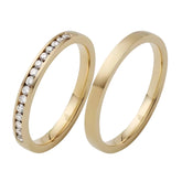 Rauschmayer Trauringe mit 15 Brillanten 0.225 ct. - 03038